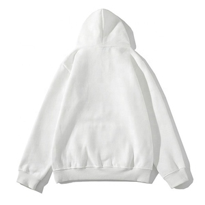 Sweat à capuche tendance en coton mélangé pour homme, avec impression en relief et logo personnalisé, respirant, vente en gros - Product Image 5