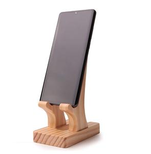 Customized Gift Items Office Simple Wooden Mobile Phone Stand Handmade Accessories Wooden Phone <b>Holder</b> Stand From Wood Phone - Product Image 4