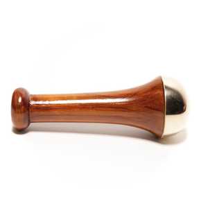 Bâtonnet ayurvédique Kansa avec manche en bois, outil traditionnel de massage du visage et du cou pour la relaxation, la beauté et la thérapie bien-être - Product Image 1