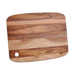 Planche à découper en bois naturel pour la préparation des aliments en cuisine, surface de découpe épaisse et durable en bois dur pour la cuisine quotidienne - Product Image 5