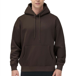 Nueva Llegada: Sudadera con Capucha Extra Grande para Hombre, 100% Algodón, Transpirable, Moderna, de Color Sólido, con Logotipo Personalizado en la Parte Delantera - Product Image 1