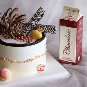 Crema No Láctea para Exportación, Venta Directa de Fábrica, HALAL, OEM/ODM, Crema de Chocolate Batida para Repostería, 1KG, Postres - Product Image 3