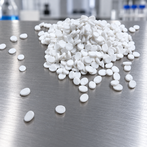 Offres Exceptionnelles : Granulés de Carbonate de Calcium de 25 kg, Qualité Masterbatch, Blanc Naturel, pour Film Soufflé, Matière Première Plastique - Product Image 1