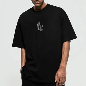 Camiseta de lujo con pedrería y efecto brillante, de algodón premium, cómoda de llevar, ideal para conjuntos llamativos. - Product Image 6