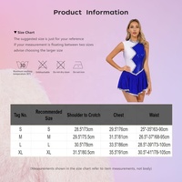 Costume de danse de patinage artistique pour femmes Robe sans manches pour concours de danse uniforme de cheerleading