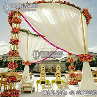 Mandap de mariage extérieur classique, durable, en plastique renforcé de fibres, luxueux, simple, moderne, toutes couleurs, avec emballage personnalisé Shobha