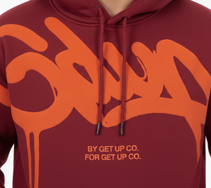 Sweat-shirts à capuche surdimensionnés en coton, respirants, chauds et épais, style hip-hop vintage, fabriqués en usine, services OEM - Product Image 3