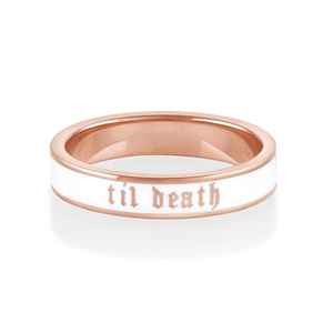 Anillo de Compromiso y Matrimonio Unisex de Oro Sólido de 14k, Estilo Gótico Clásico Grabado, Joyería Única, Regalo para Parejas - Product Image 2