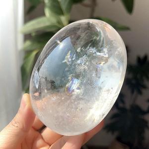 Wholesale Hot Selling Natural Factory Price Gemstone Clear Quartz Palm Healing Crystal Quartz <b>Craft</b> for Decor Stone for Jewelry - Product Image 1