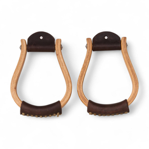 Estribos Profesionales de Cuero para Caballo, Soportes para los Pies para Montar a Caballo, Equipo de Equitación Vaquera Occidental, Estribos Hechos a Mano - Product Image 5
