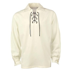 T-shirt Ghillie écossais pour homme, style Highland, chemise à lacets, mode celtique, streetwear décontracté, fournisseur OEM personnalisé en gros - Product Image 2