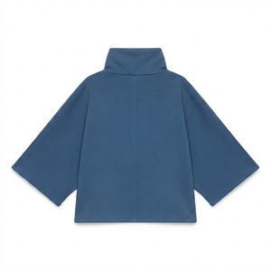Sweat-shirt à capuche tendance style poncho pour femme, en polaire oversize à col roulé, avec logo brodé personnalisé, fournisseur de marque privée - Product Image 4