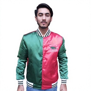 Veste de baseball en satin personnalisée de haute qualité, respirante, avec logo d'équipe sportive, pour hommes - Product Image 5