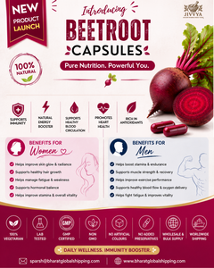Capsules de Betterave JIVVYA, 60 Comprimés, Poudre de Betterave Pure, Complément Alimentaire Végétalien, Soutien à la Santé Cardiaque - Product Image 4