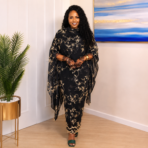 Tela de Algodón Sudanés Toub al por Mayor |   Tela de Voile 100% Algodón con Bordado Africano para Vestidos de Mujer, Estilo Tradicional para Eid - Product Image 4