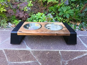 Wood <b>Raised</b> Non-Automatic Pet Feeder for <b>Dogs</b> Durable Design Rectangular Shape For Cats <b>Dogs</b> for Outdoor Travel Indoor Use - Product Image 6