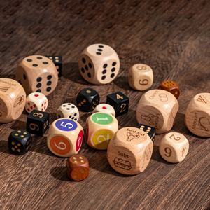 Wooden <b>Dice</b> In foreign countries & wooden <b>dice</b> are primarily used for generating random numbers in board games role playing gam - Product Image 2
