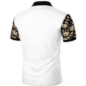 Polo ajusté pour homme avec logo personnalisé, en coton premium, fournisseur en gros - Product Image 3