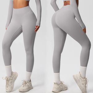 Custom Logo Women's Loose Comfort Casual Wide Leg Sports <b>Yoga</b> <b>Pants</b> Solid Color High Waist Quick Dry Spandex/Nylon Pocket - Product Image 6