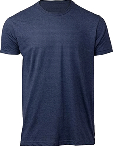 เสื้อยืดคอกลมแขนสั้นทรงปกติสำหรับผู้ชาย ผ้าฝ้ายเจอร์ซีย์สีพื้น สไตล์ลำลอง ผ้าถักย้อมสีเรียบ - Product Image 1