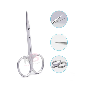 Tijeras Profesionales Curvas de Acero Inoxidable para Manicura, Cortaúñas para Cutículas, para Uso en Salón de Belleza - Product Image 2