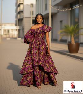 Tissu Wax Africain Premium 100% Coton Ankara en Gros Ghana Nigéria Côte d'Ivoire Textile Wax pour la Production de Vêtements - Product Image 1