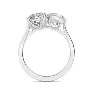 Anillo de Boda Atemporal con Diamante Cultivado en Laboratorio de Corte Cojín en Oro Rosa de 10K, 1.07 CTW, para Joyería Fina Nupcial Elegante - Product Image 4