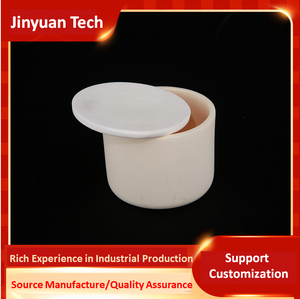 Crisol de cerámica de alúmina 99% crisol de corindón de alta densidad resistente a golpes térmicos para fundición de acero Procesamiento de Metal fundido - Product Image 6