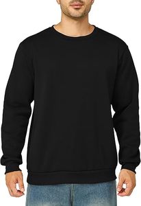 Sweat-shirt en coton surdimensionné personnalisé pour homme, col rond, épaules tombantes, streetwear, design de haute qualité - Product Image 3