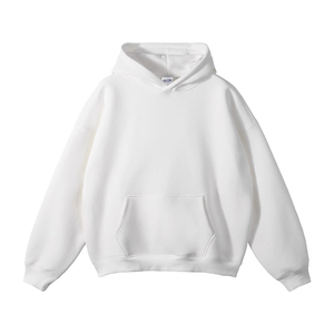 Sweat à capuche épais pour homme - 100% coton French Terry 420G Coupe classique Logo personnalisé et impression en relief - Product Image 1