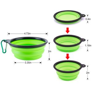 Set di 4 Ciotole Pieghevoli in Silicone Senza BPA per Cani e Gatti, Ideali per Viaggi - Product Image 3