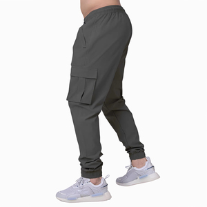 Pantalon Cargo pour Hommes Slim Fit Design Personnalisé avec Taille Élastique, Poches Latérales à Rabat, et Appel Streetwear Urbain-Vente de Gros - Product Image 5