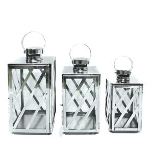 Exclusive Stainless Metal Exquisite <b>Lantern</b> with Elegant Glass for Home Hotels Living Room Christmas Decoration <b>Candle</b> <b>Lantern</b> - Product Image 5