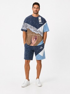 Conjunto Casual Ligero de Verano para Hombre, Camisa y Pantalones Cortos a Juego, Atuendo Transpirable y Cómodo, Servicio OEM, Mejor Calidad - Product Image 1