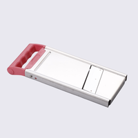 Slanke roestvrijstalen mandoline groentesnijder multifunctionele handmatige voedselrasp met superscherp mes, makkelijk schoon te maken, slank gereedschap