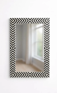 Modern Bone Inlay <b>Mirror</b> <b>Silver</b> Wall Decoration for Home Use Handmade Feature FAIZA CRAFT FC-1143 - Product Image 2