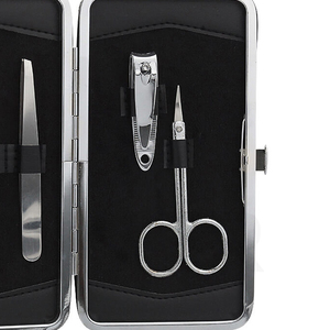 Salon Quality Anti-Rust Reusable OEM Manicure <b>Sets</b> Russian Tools Nail Caring Kit with Scissors Pusher Cutter & Nail File - Product Image 3