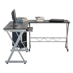 Scrivania a L in Legno YJ con Cassetti per Hotel, Camera da Letto e Ufficio - Product Image 1