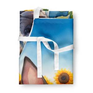 American Hairless Terrier Tournesols Tablier adulte unisexe Grand serveur de cuisine multicolore pour la cuisson, la pâtisserie et le jardinage. - Product Image 3