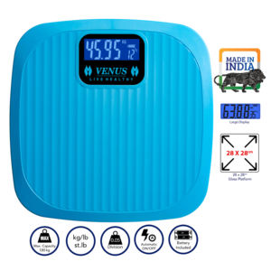 Báscula Digital de Esquina para Baño, Nueva, Gran Tamaño, Capacidad de 180 kg, Plataforma Antideslizante de ABS, Funciona con Batería, Portátil - Product Image 6