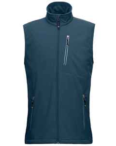 Sleeveless Men's <b>Slim</b> <b>Fit</b> Stand Collar Front Logo Softshell <b>Jacket</b> Wholesale Waterproof Breathable Eco-Friendly - Product Image 4