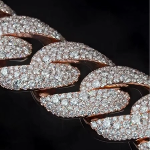 Collar Hip Hop con Diamantes Moissanite VVS1, Cadena Cubana de Plata Esterlina 925 y Otras Joyas de Diamantes - Product Image 3