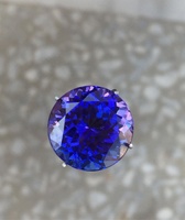 Pierre précieuse Tanzanite naturelle de qualité supérieure, grade AAA+, certifiée IGI, taille excellente, jeu de couleurs bleu-violet, lot Sadiya