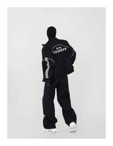 Conjunto Deportivo Informal Personalizado de Gran Tamaño, Chaqueta Reflectante 3M y Pantalones Deportivos, Chaqueta Cortavientos de Nailon, Chándal para Hombre con Logotipo Personalizado - Product Image 6