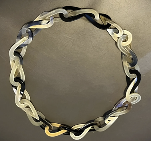 Collier en corne, écologique, moderne, fait main, décoratif pour mariage, artisanat indien - Product Image 2