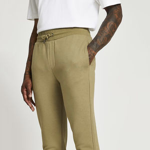 Pantalones Deportivos de Forro Polar para Hombre, Cálidos, Gruesos, Casuales, Térmicos, con Cintura Elástica, de Color Oscuro, a la Moda, Lisos, de Algodón Teñido - Product Image 6