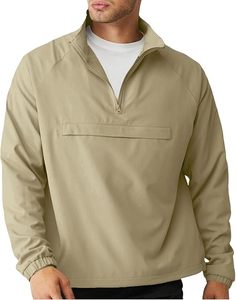 Men's Casual Quarter Zip Pullover-Athletic Windbreaker Lightweight <b>Jackets</b> Hiking Golf for Men Mock Neck <b>with</b> <b>Pockets</b> - Product Image 1