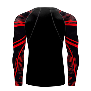 เสื้อรัดกล้ามเนื้อ MMA คุณภาพพรีเมียม ดีไซน์ใหม่ สำหรับผู้ชาย ปรับแต่งได้ ใส่สบาย แขนยาว เนื้อผ้านุ่ม ระบายอากาศดี เหมาะสำหรับการออกกำลังกาย - Product Image 6