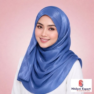 Custom Zimmy Choo Plain Hijab Scarf <b>Silk</b> Feel <b>Head</b> <b>Wrap</b> Shawl OEM ODM Customized Textile Manufacturing Service Provider India - Product Image 6