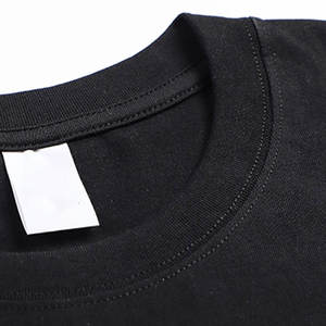 T-shirt épais 100 % coton fabriqué au Pakistan, col montant, pour homme, luxe, coupe ample et lourde - Product Image 3